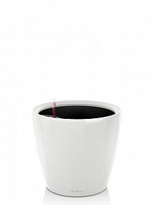Кашпо Lechuza Classico LS белый лакированный 20 см.