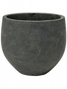 Кашпо Rough mini orb xl black washed