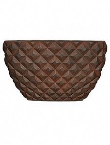 Кашпо Capi "Lux heraldry planter oval ii rust"