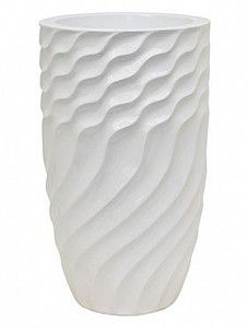 Кашпо Luxe lite glossy breaker partner white 60 см.