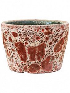 Кашпо Lava couple straight relic pink (glazed inside) 17 см.