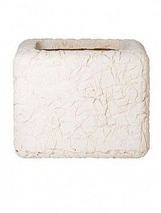 Кашпо Polystone wadi cube white wash