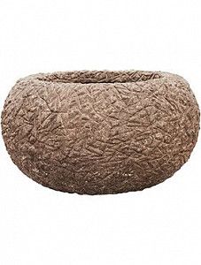 Кашпо Polystone coated kamelle bowl rock 42 см.