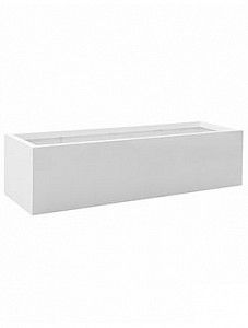 Кашпо Fiberstone glossy white jumbo jort m