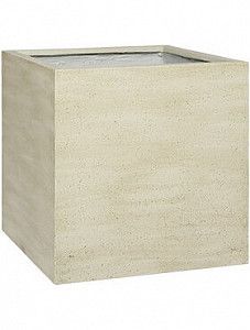 Кашпо Cement block m vertical beige washed