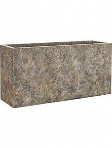 Кашпо Luxe lite stone luna rectangle grey 50 см.