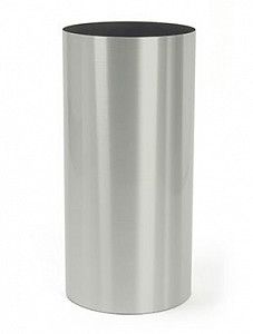 Кашпо Parel column stainless steel brushed on felt H75 D40
