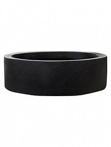 Кашпо Fiberstone max low xs black