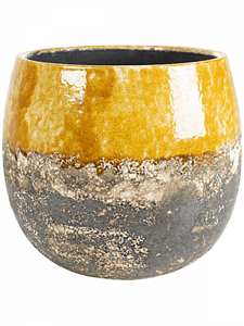 Кашпо Lindy pot ochre 16 см. (упаковка 4 шт.)
