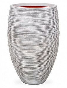 Кашпо Capi "Nature rib nl vase vase elegant i ivory"