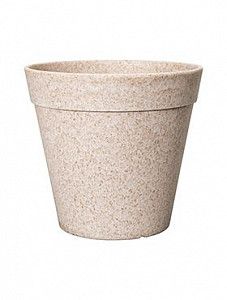 Кашпо Fibrics bamboo straight sand 27 см.