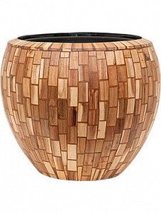 Кашпо Facets jenga couple (with liner) 45 см.