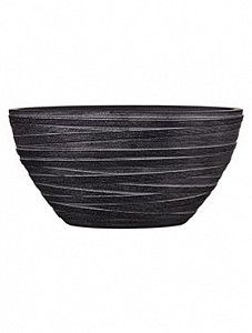 Кашпо Capi "Nature planter oval i loop black" (упаковка 6 шт.)