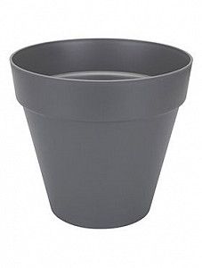 Кашпо Loft urban round anthracite 26 см.