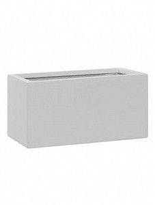 Кашпо Fiberstone matt white balcony xs