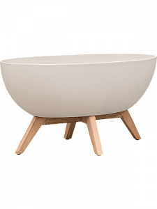 Кашпо Refined retro with feet douglas s natural white