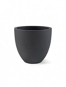 Кашпо Grigio egg pot anthracite-concrete 29 см.