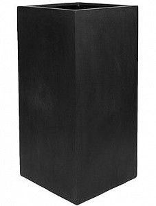 Кашпо Fiberstone bouvy black