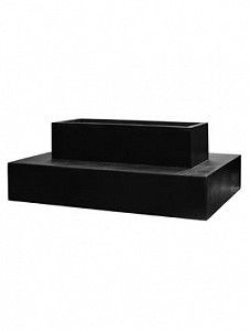 Кашпо Fiberstone jumbo seating maxi black