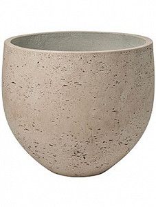 Кашпо Rough mini orb l grey washed
