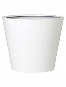 Кашпо Fiberstone glossy white bucket xs