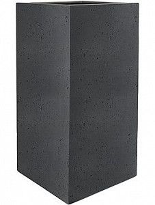 Кашпо Grigio high cube anthracite-concrete 90 см.