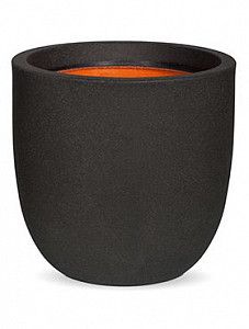 Кашпо Capi "Urban smooth nl egg planter iv black"