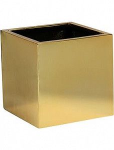 Кашпо Fiberstone platinum gold fleur l