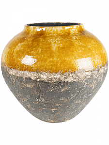 Кашпо Lindy jar ochre 38 см.
