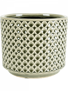 Кашпо Thies pot olive green 15 см. (упаковка 6 шт.)