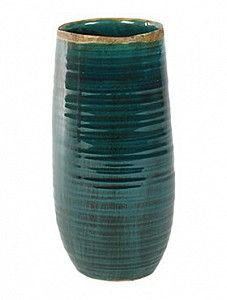 Кашпо Indoor pottery pot iris turqoise 26 см. (упаковка 6 шт.)