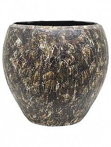 Кашпо Oceana cracked pearl couple black brown 55 см.