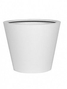 Кашпо Fiberstone matt white bucket m