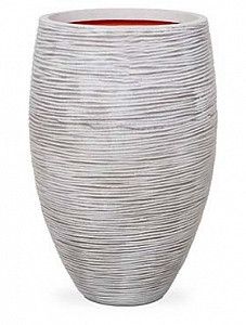 Кашпо Capi "Nature rib nl vase vase elegant ii ivory"