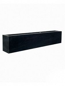 Кашпо Fiberstone jort black middle high