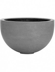 Кашпо Fiberstone bowl grey 38 см.