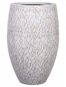 Кашпо Capi "Nature vase elegant deluxe stone white"