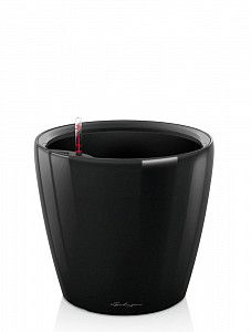 Кашпо Lechuza Classico LS черный лакированный 47 см.
