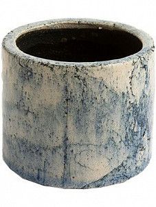 Кашпо Fracture pot petrol 28 см. (упаковка 2 шт.)