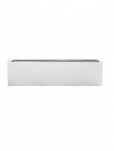 Кашпо Fiberstone glossy white balcony xl