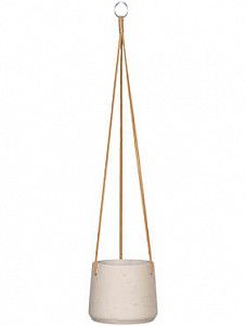 Подвесное кашпо Rough patt (hanging) m grey washed