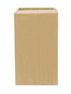 Кашпо Polystone plain square natural 39 см.