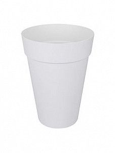Кашпо Loft urban round high white 46 см.