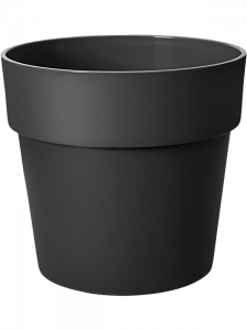 Кашпо B. for original round wheels living black 32 см.