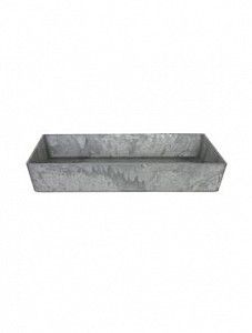 Поддон Artstone ella saucer square grey L26 W26 H4