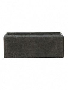 Кашпо Polystone plain rectangle smoke