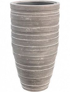 Кашпо Polystone coated junar partner raw grey (with liner) 90 см.