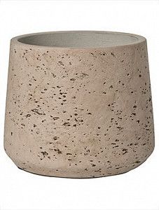 Кашпо Rough patt l grey washed