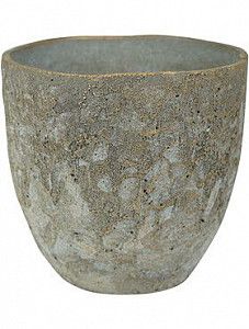 Кашпо Indoor pottery pot jens grey 20 см. (упаковка 2 шт.)