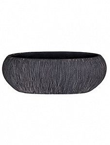 Кашпо Twist boat planter black 20 см.